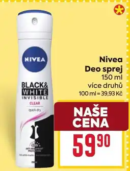 Billa Nivea Deo sprej nabídka