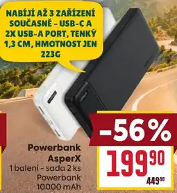 Billa Powerbank AsperX nabídka