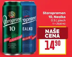 Billa Staropramen 10, Nealko nabídka