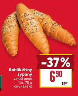Billa Rohlík žitný sypaný z naší pece nabídka
