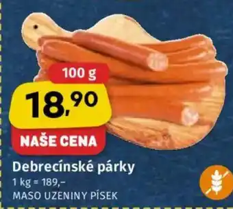 Coop Debrecínské párky nabídka