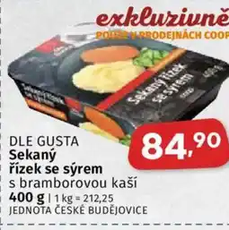 Coop DLE GUSTA Sekaný řízek se sýrem nabídka