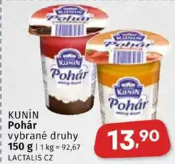 Coop KUNIN Pohár nabídka