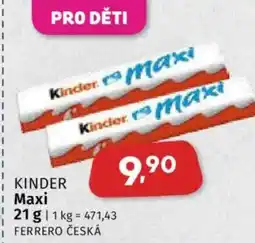 Coop KINDER Maxi nabídka