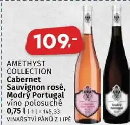 Coop AMETHYST COLLECTION Cabernet Sauvignon rosé, Modrý Portugal nabídka