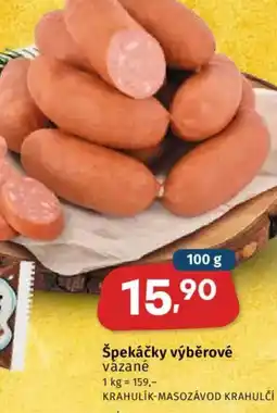 Coop Špekáčky výběrové nabídka