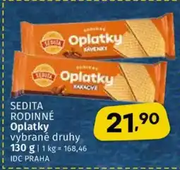 Coop SEDITA RODINNÉ Oplatky nabídka