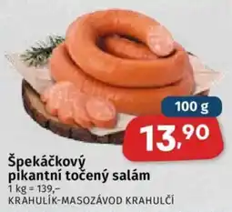 Coop Špekáčkový pikantní točený salám nabídka