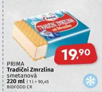 Coop PRIMA Tradiční Zmrzlina nabídka