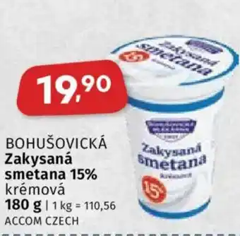Coop BOHUŠOVICKÁ Zakysaná smetana 15% nabídka