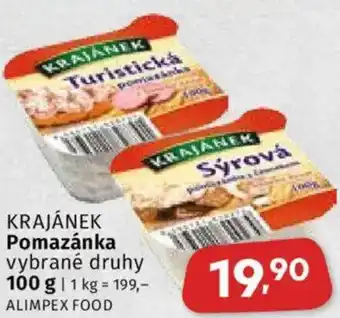 Coop KRAJÁNEK Pomazánka nabídka