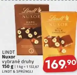 Coop LINDT Nuxor nabídka