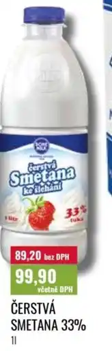 Ratio Bohemilk Čerstvá smetana 33% nabídka