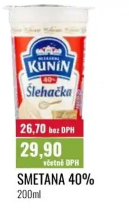 Ratio Smetana 40% nabídka