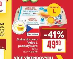 Billa Vejce L podestýlková 10 ks nabídka