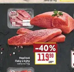 Billa Vepřové řízky z kýty cena za nabídka