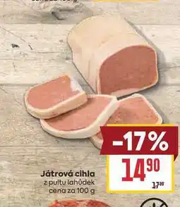 Billa Játrová cihla z pultu lahůdek cena za nabídka