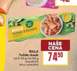 Billa BILLA Tuňák steak od 3× 65 g/od 156 g nabídka