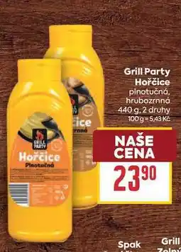 Billa Grill Party Hořčice plnotučná, hrubozrnná nabídka