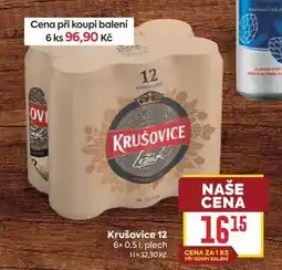 Billa Krušovice 12 6x 0,51, plech nabídka