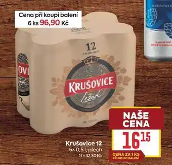 Billa Krušovice 12 6x 0,51, plech nabídka