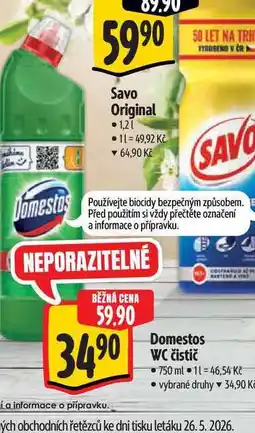 Albert Domestos WC čistič nabídka
