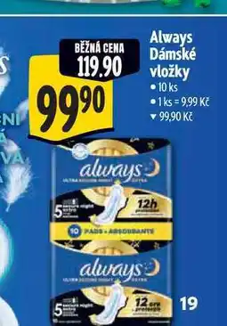 Albert Always Dámské vložky 10 ks nabídka