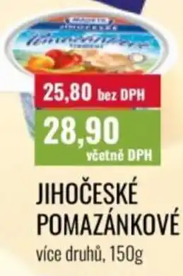 Ratio Madeta Jihočeské pomazánkové nabídka