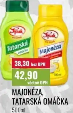 Ratio Spak Majonéza. tatarská omáčka nabídka
