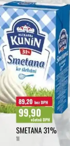 Ratio Smetana 31% nabídka