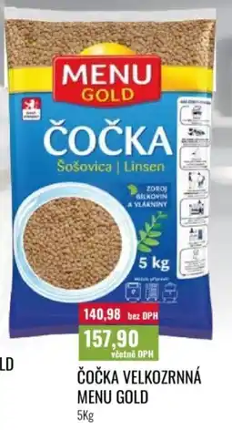 Ratio Čočka velkozrnná menu gold nabídka