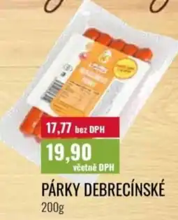 Ratio Párky debrecínské nabídka