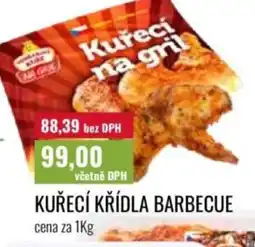 Ratio Kuřecí křídla barbecue nabídka