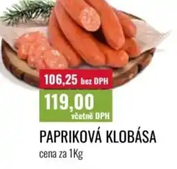 Ratio Papriková klobása nabídka