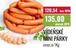 Ratio Vídeňské mini párky nabídka