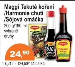COOP DISKONT Maggi Tekuté koření / Harmonie chuti / Sójová omáčka nabídka
