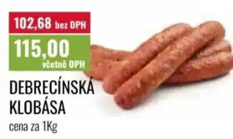 Ratio Debrecínská klobása nabídka