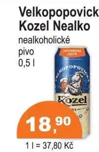 COOP DISKONT Velkopopovický Kozel nealko nabídka