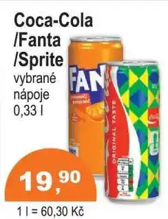 COOP DISKONT Coca-Cola, Fanta, Sprite nabídka