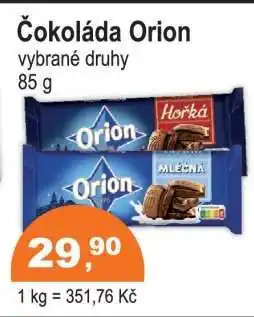 COOP DISKONT ČOKOLÁDA ORION nabídka