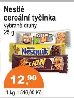 COOP DISKONT Nestlé Cereální tyčinka nabídka