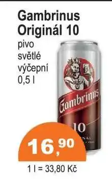 COOP DISKONT Gambrinus Originál 10 nabídka