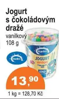 COOP DISKONT JOGURT S ČOKOLÁDOVÝM DRAŽÉ nabídka