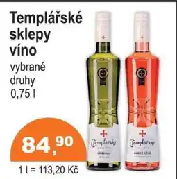 COOP DISKONT Templářské sklepy víno nabídka