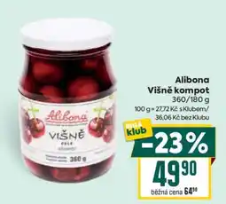 Billa Alibona Višně kompot nabídka