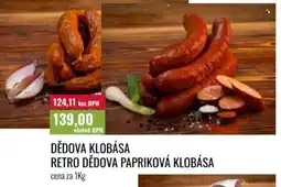 Ratio Dědova klobása retro dědova papriková klobása nabídka