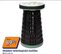 Action Skládací teleskopická stolička nabídka