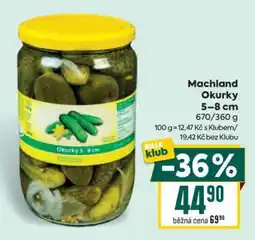 Billa Machland Okurky 5−8 cm nabídka