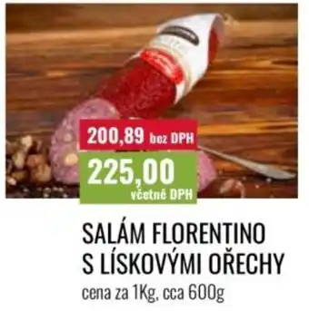 Ratio Salám florentino s lískovými ořechy nabídka