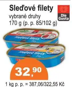 COOP DISKONT Sled'ové filety nabídka